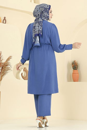 moda selvim طقم ازرق 6081UZ662 - Thumbnail