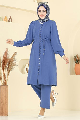 moda selvim طقم ازرق 6081UZ662 - Thumbnail