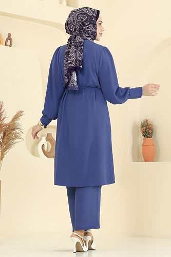 moda selvim طقم كحلي 6081UZ662 - Thumbnail