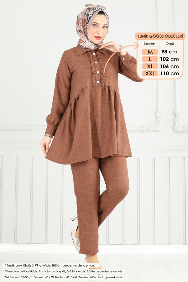 Modaselvim خصم صافٍ20%+20% في سلة التسوق طقم بني 6093TEG847