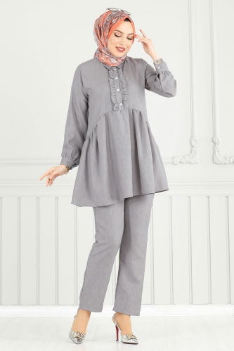 moda selvim Combined 6093TEG847 Gray - Thumbnail
