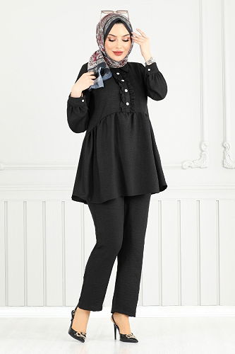 moda selvim Combined 6093TGE913-M Black - Thumbnail