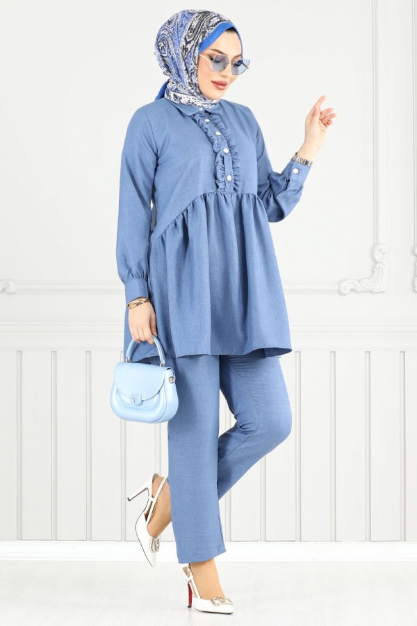 Modaselvim NET 20%+20% DISCOUNT IN THE CARD Combined 6093TGE913-M Blue