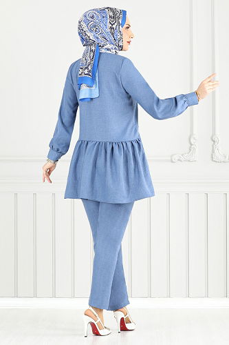 moda selvim Combined 6093TGE913-M Blue - Thumbnail