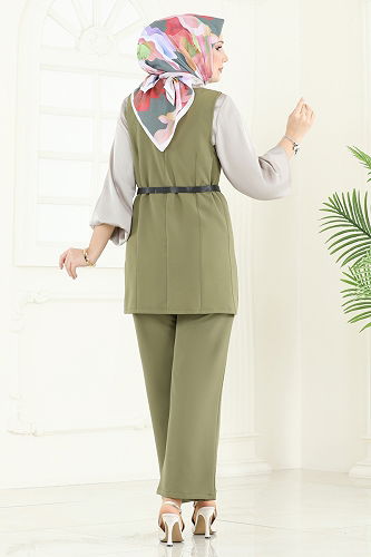 moda selvim Combined 6095TEG847 Almond Green - Thumbnail