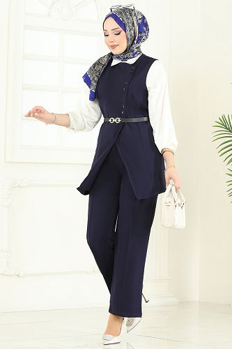 moda selvim Combined 6095TEG847 Navy Blue - Thumbnail