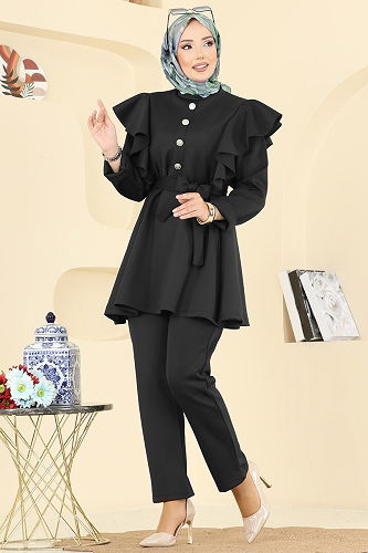 moda selvim Combined 6099TEG847 Black - Thumbnail