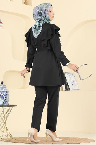 moda selvim Combined 6099TEG847 Black - Thumbnail