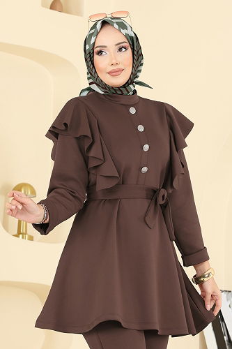 moda selvim Combined 6099TEG847 Brown - Thumbnail