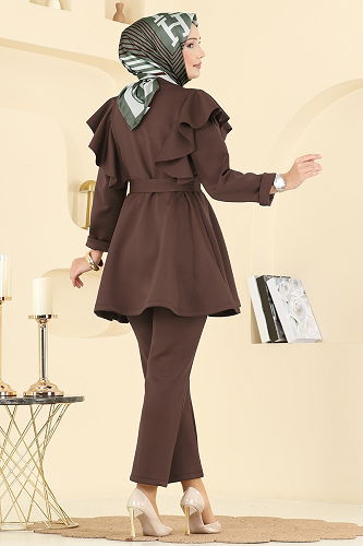 moda selvim Combined 6099TEG847 Brown - Thumbnail