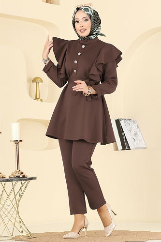 moda selvim Combined 6099TEG847 Brown - Thumbnail
