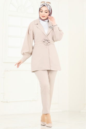moda selvim Combined 6185BSK463 Stone - Thumbnail