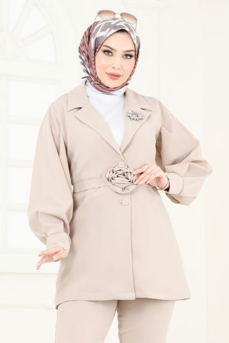 moda selvim Combined 6185BSK463 Stone - Thumbnail