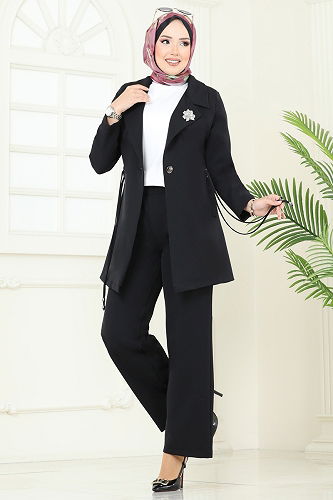 moda selvim Combined 6222BSK463 Black - Thumbnail