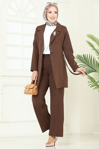 moda selvim Combined 6222BSK463 Brown - Thumbnail