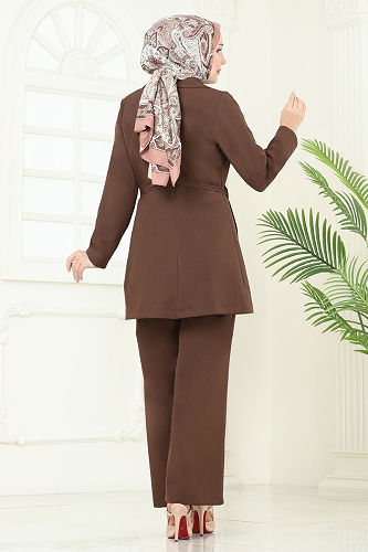 moda selvim Combined 6222BSK463 Brown - Thumbnail