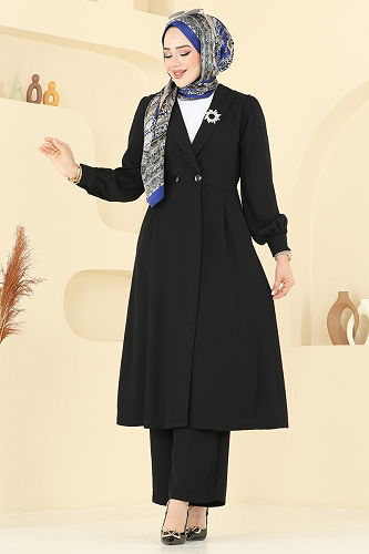 moda selvim Combined 6223BSK463 Black - Thumbnail