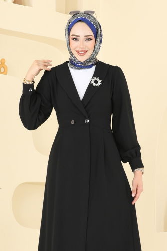 moda selvim طقم أسود 6223BSK463 - Thumbnail