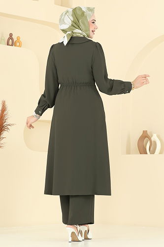 moda selvim Combined 6223BSK463 Dark Khaki - Thumbnail