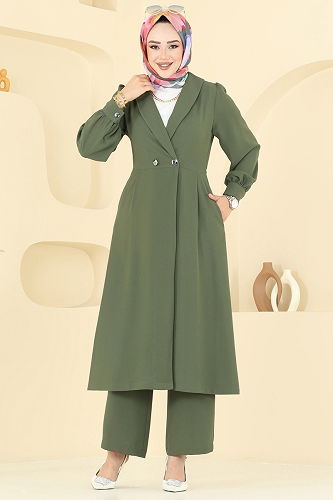 moda selvim Combined 6223BSK463 Khaki - Thumbnail