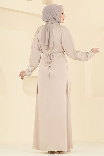 moda selvim طقم بيج 6274BSK463 - Thumbnail