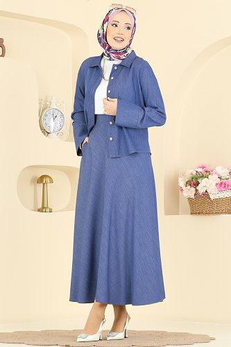 moda selvim Combined 6287BSK463 Denim - Thumbnail