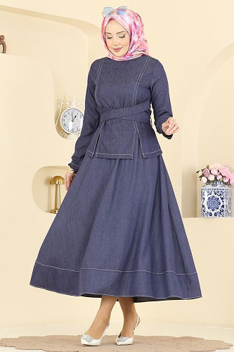 moda selvim Combined 6288BSK463 Dark Denim - Thumbnail