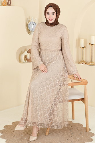 moda selvim Combined 6293BSK463 Cream - Thumbnail