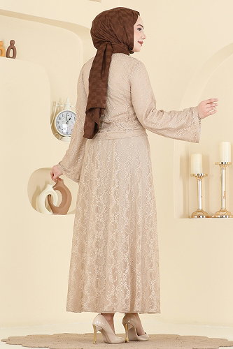 moda selvim Combined 6293BSK463 Cream - Thumbnail