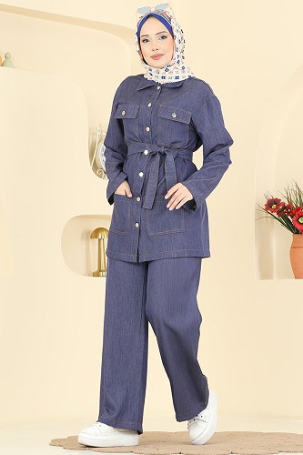 moda selvim Combined 6296BSK463 Navy Blue - Thumbnail