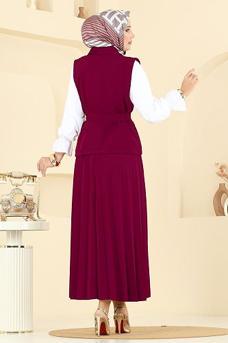 moda selvim Combined 6450MP806 Burgundy - Thumbnail