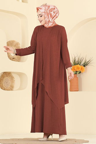 moda selvim Combined 6527ZNN863 Brown - Thumbnail