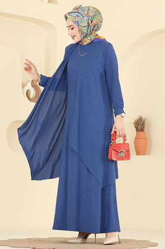 moda selvim Combined 6527ZNN863 Indigo - Thumbnail