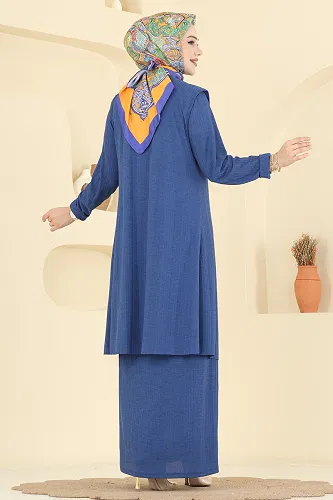 moda selvim طقم ازرق 6527ZNN863 - Thumbnail