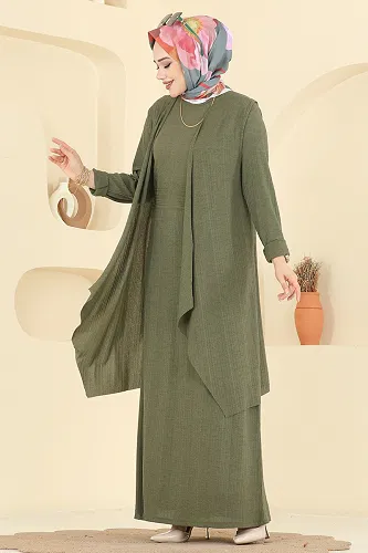 moda selvim Combined 6527ZNN863 Khaki - Thumbnail