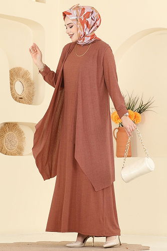 moda selvim Combined 6527ZNN863 Salmon - Thumbnail