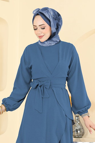 moda selvim طقم ازرق 6768MP806 - Thumbnail