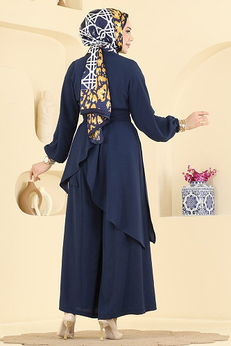 moda selvim طقم كحلي 6768MP806 - Thumbnail