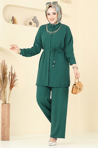 moda selvim طقم زيتي 6802MP806 - Thumbnail