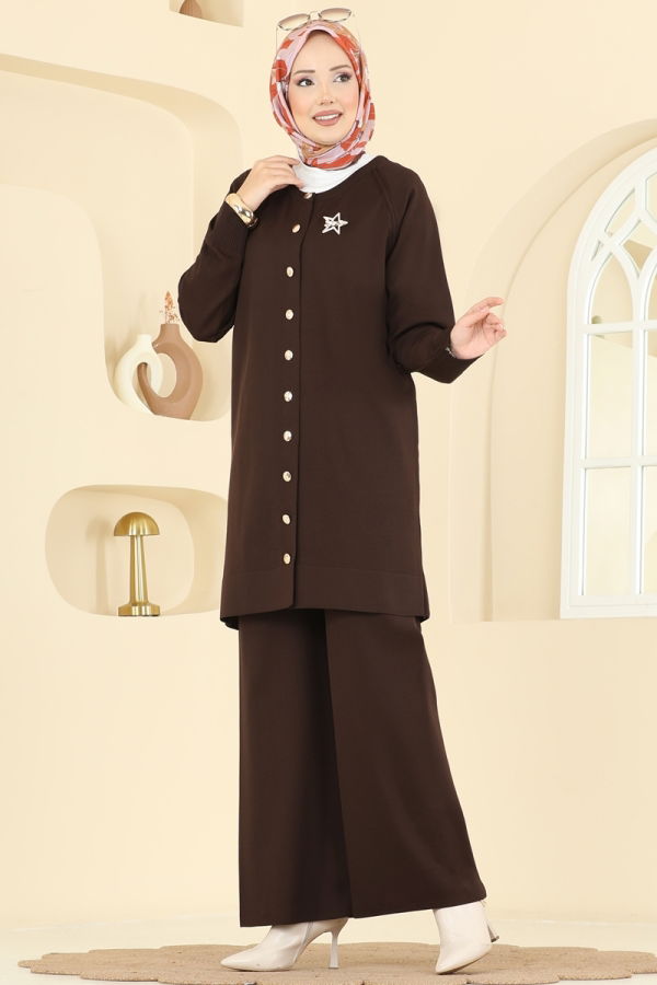 Modaselvim الاطقم طقم بني 7030UZ662