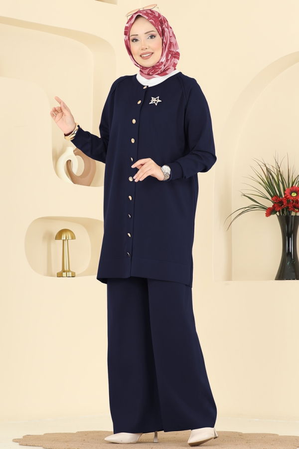 Modaselvim الاطقم طقم كحلي 7030UZ662