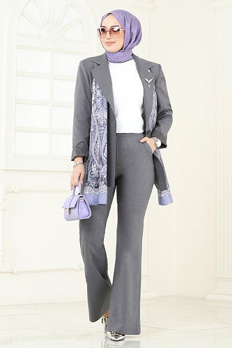 moda selvim Combined 7063ABK1075 Anthracite - Thumbnail