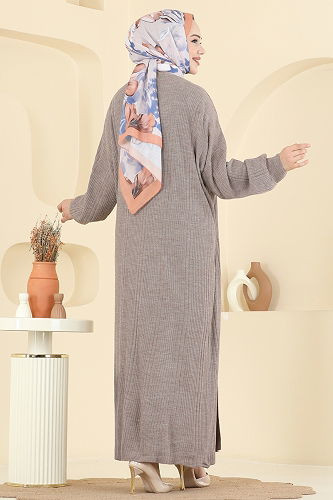 moda selvim طقم بيج غامق 7080HBS856 - Thumbnail