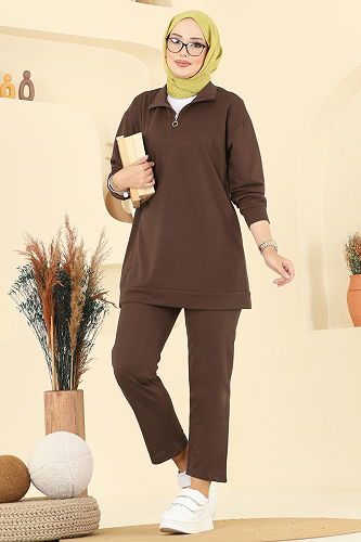 moda selvim Combined 7080TEG847 Brown - Thumbnail