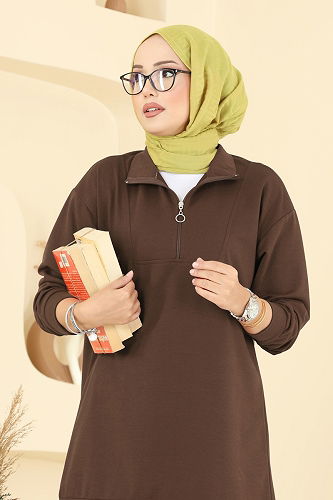 moda selvim Combined 7080TEG847 Brown - Thumbnail