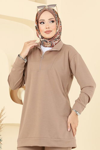 moda selvim طقم بيج 7080TEG847 - Thumbnail