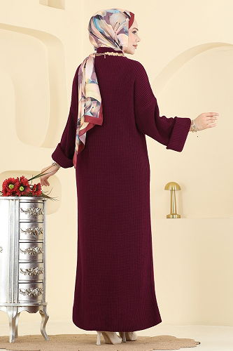 moda selvim Combined 7081HBS856 Burgundy - Thumbnail