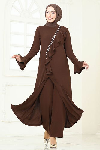 moda selvim Combined 7090ABK1075 Brown - Thumbnail