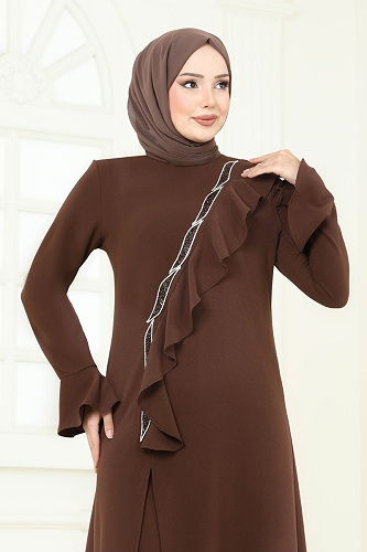 moda selvim Combined 7090ABK1075 Brown - Thumbnail