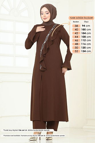 moda selvim Combined 7090ABK1075 Brown - Thumbnail